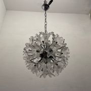 Murano Glass Flower Chandeliers by Paolo Venini for Veart, 1960s