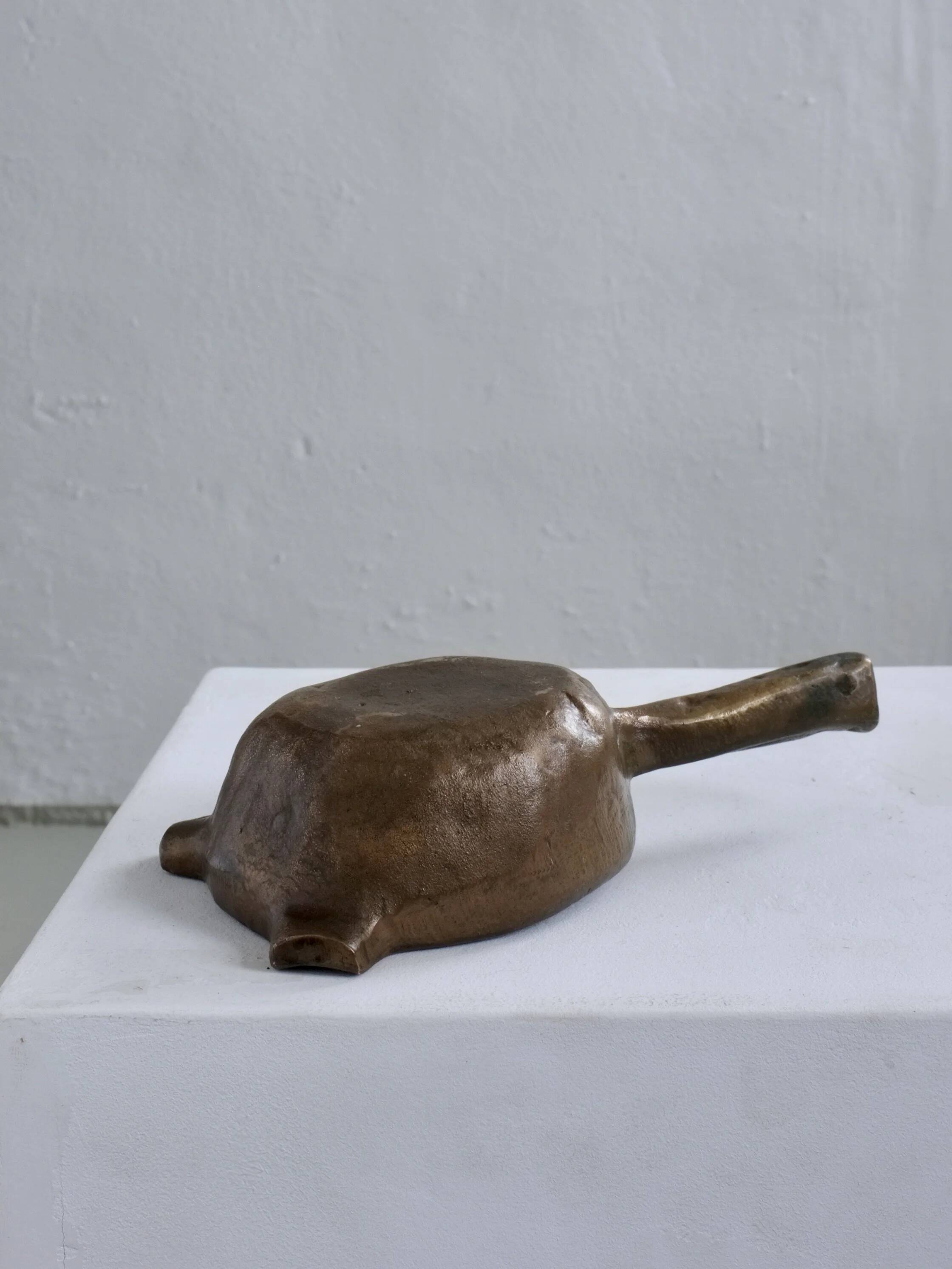 Brutalist bronze ashtray bowl | Germany | 1970s