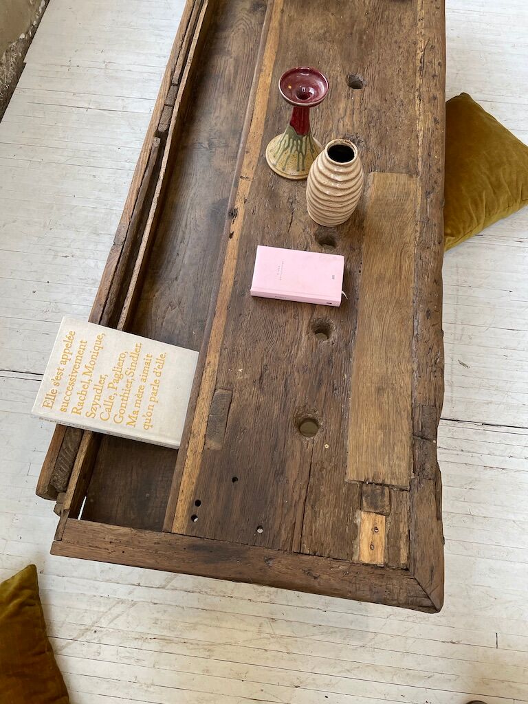 Brutally artisanal oak coffee table