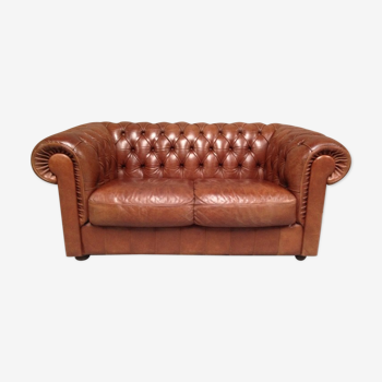 Chesterfield sofa light brown