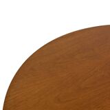 Vintage side table art deco style 80s wood minimalist design