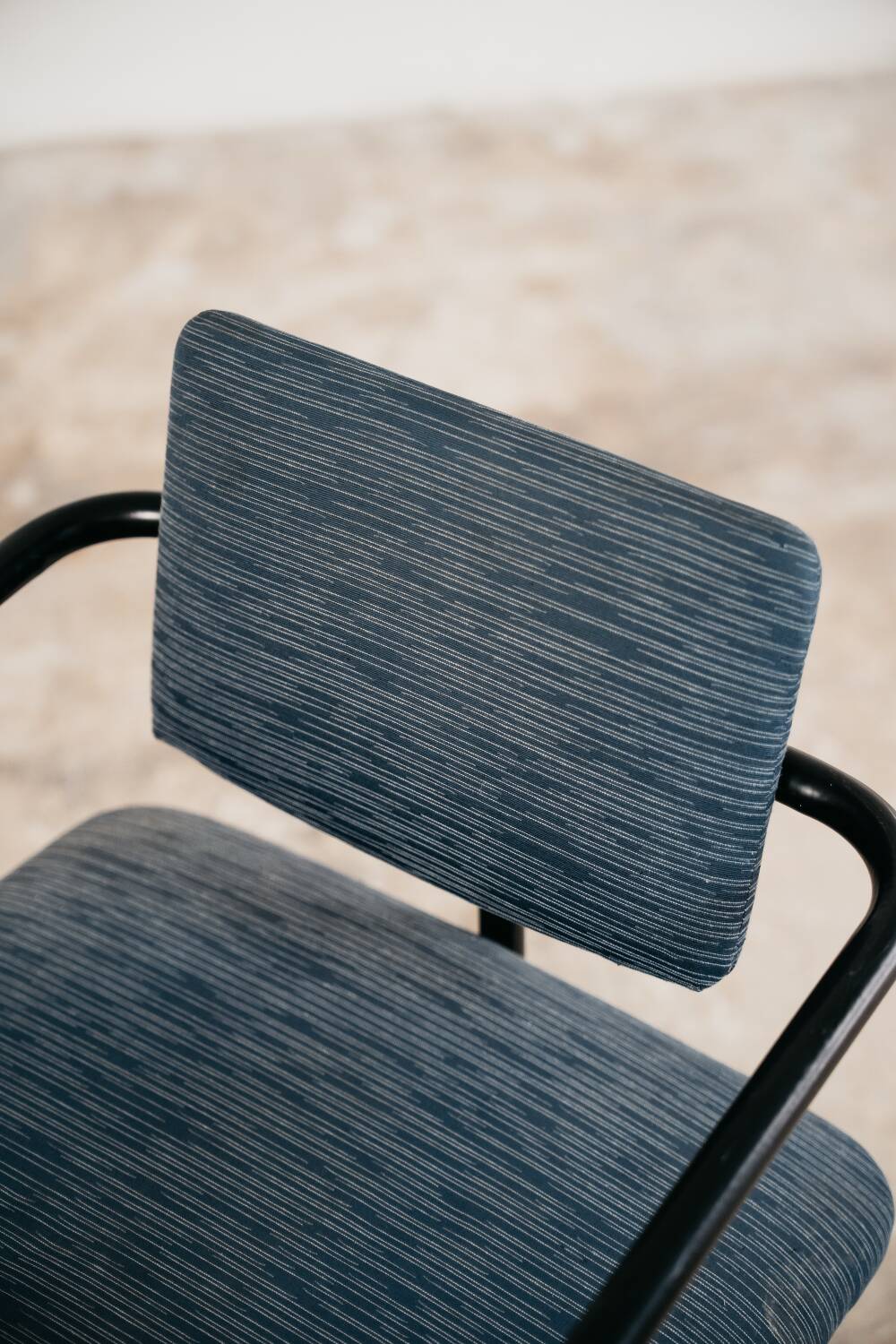 Vintage Minimalist Postmodern Armchair 1980s Modern Design