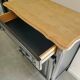 Old buffet of charm black patina and wood