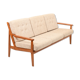 Mid Century Danish 3-Seater Sofa in Teak