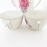 Teapot and porcelain cups set
