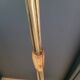 1950s three-light floor lamp with coloured shades