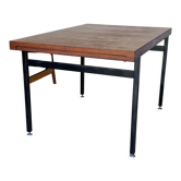 Table de repas moderniste vintage en teck