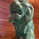 Large Art Deco lion sculpture, in crackled enamel, Peugeot, 1934, Le Jan