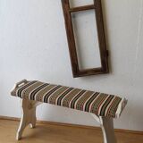 Wooden bench in vintage style.