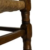 Vintage Stool cane small Stool Mid Century Ottoman 60's design