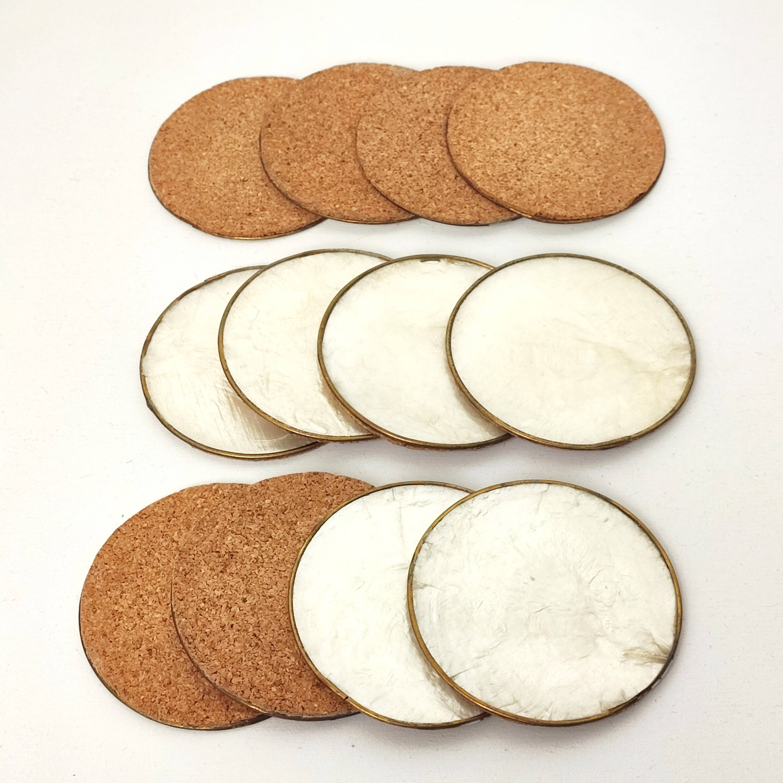 Under mother-of-pearl glasses