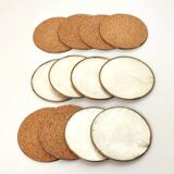 Under mother-of-pearl glasses