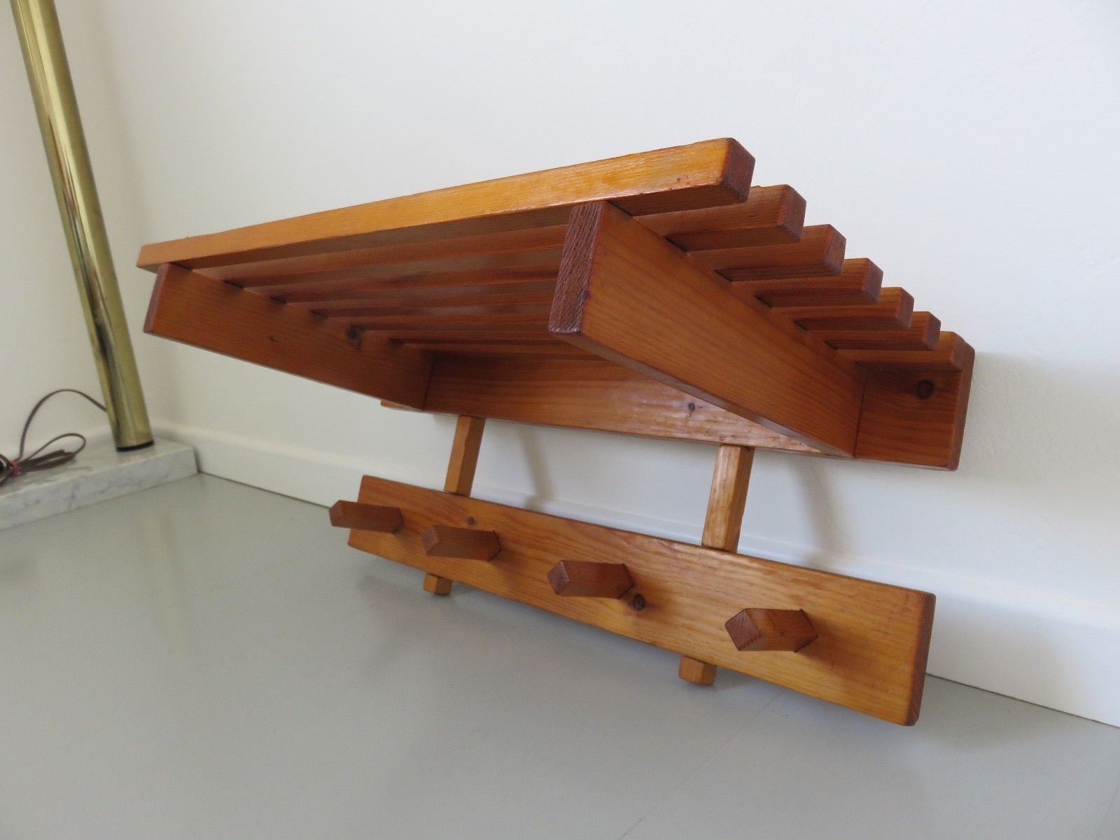 Porte manteau vestiaire scandinave années 70