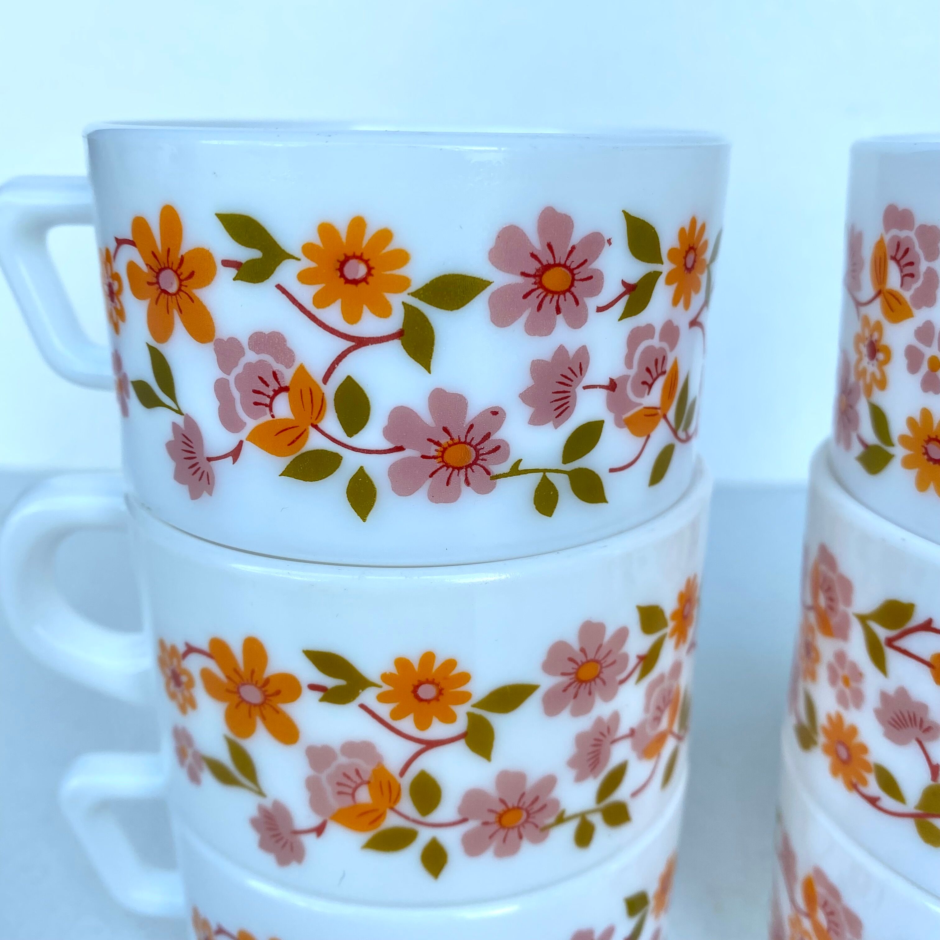 Vintage scania arcopal coffee cups