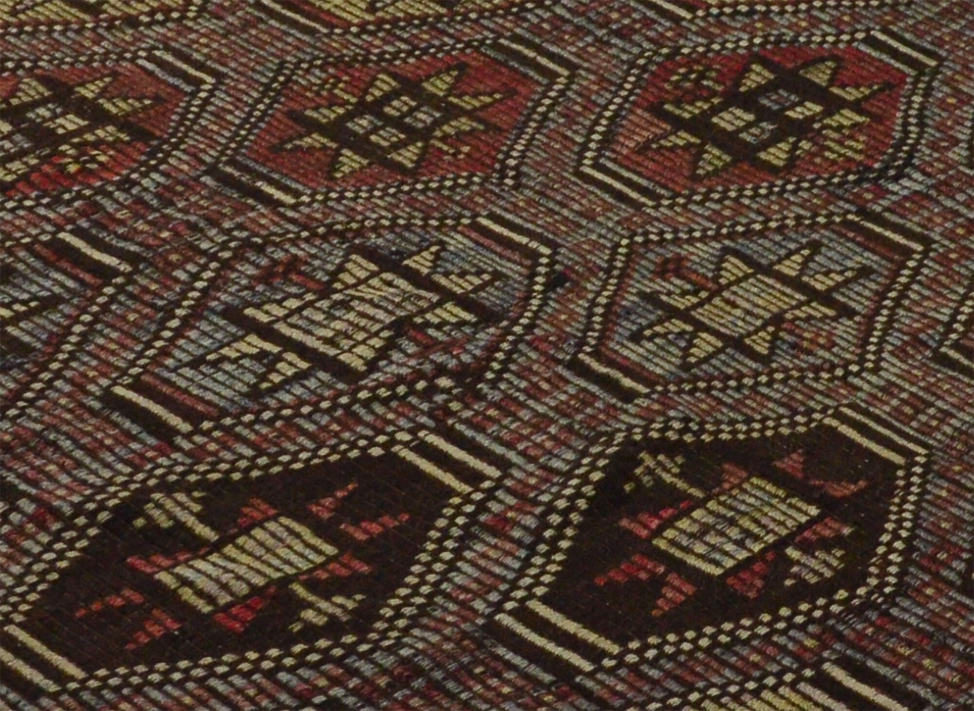 Anatolian handmade kilim rug 243 cm x 185 cm