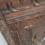 Antique mirror with door