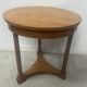 19th century round Empire-style cherrywood side table