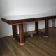 Table architecturale style Art Déco & tiroirs secrets (1970)