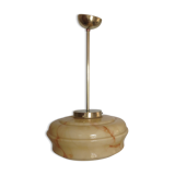 Vintage marbled glass globe ceiling light 50s 60s