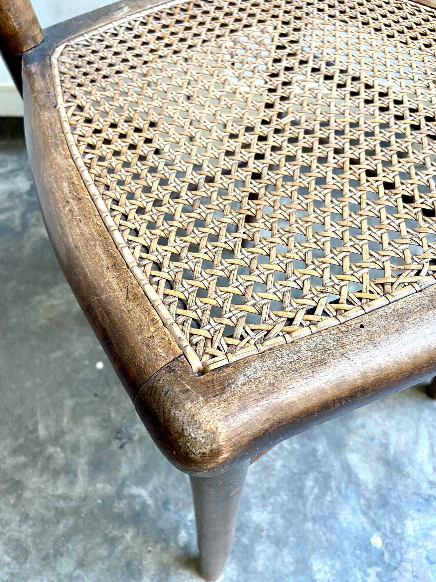 Wooden bistro chair and canning