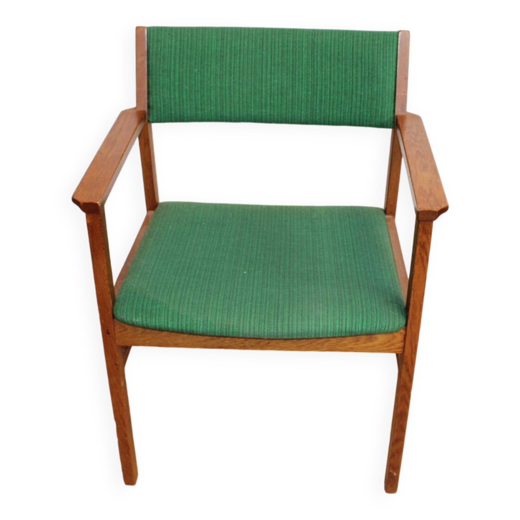 Kinnarps Oslosund armchair in oak and fabric 1960 Sweden