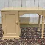 Bureau anglais en chêne et noyer du début XXème