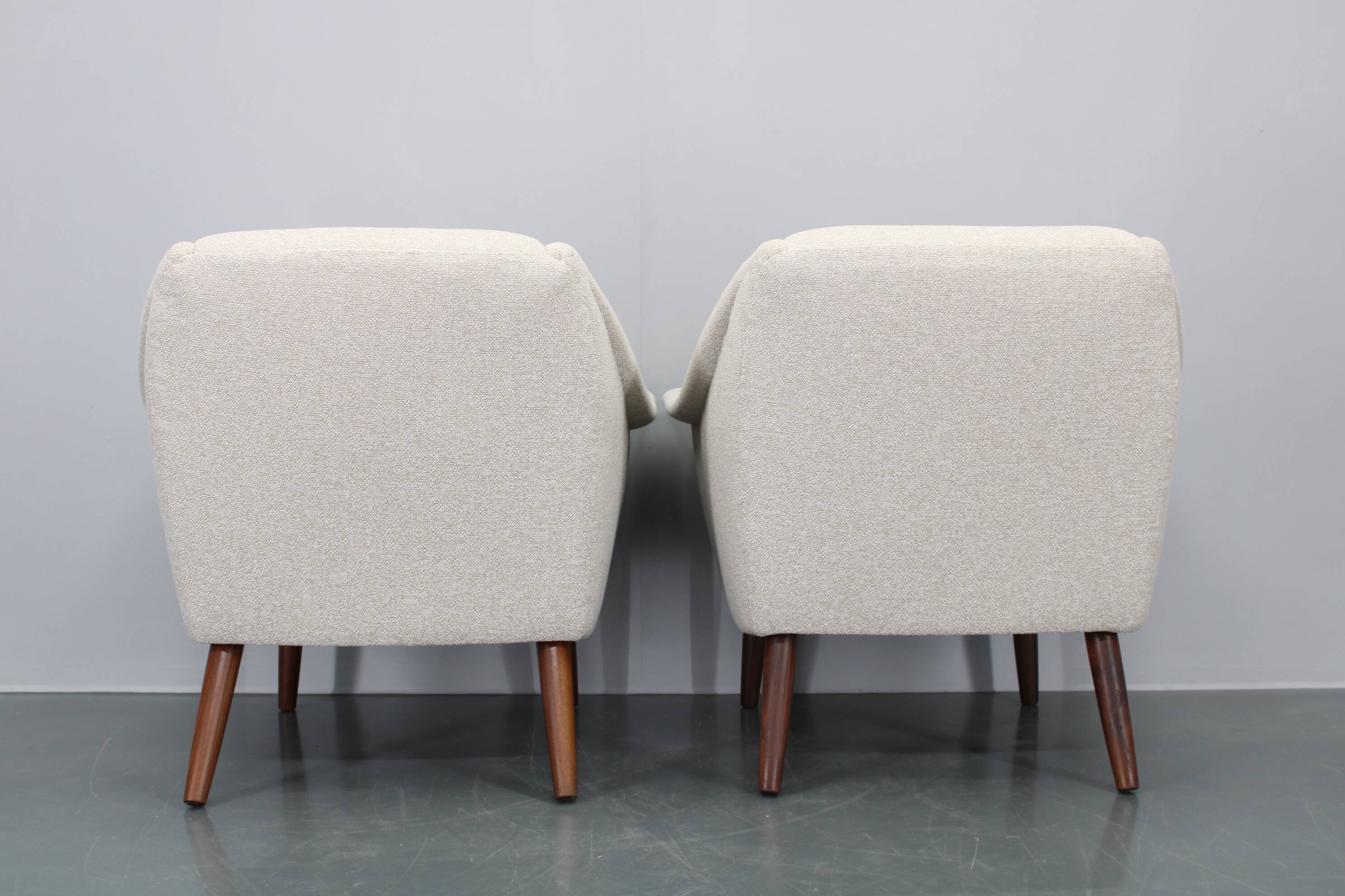 1960s Pair of Danish Restored Armchairs