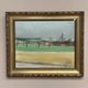 Original Swedish Oil on Panel – “Red Cottages” by Unknown Artist– Signed – Vintage & Framed – 48 × 40 cm (18.8" × 15.7")