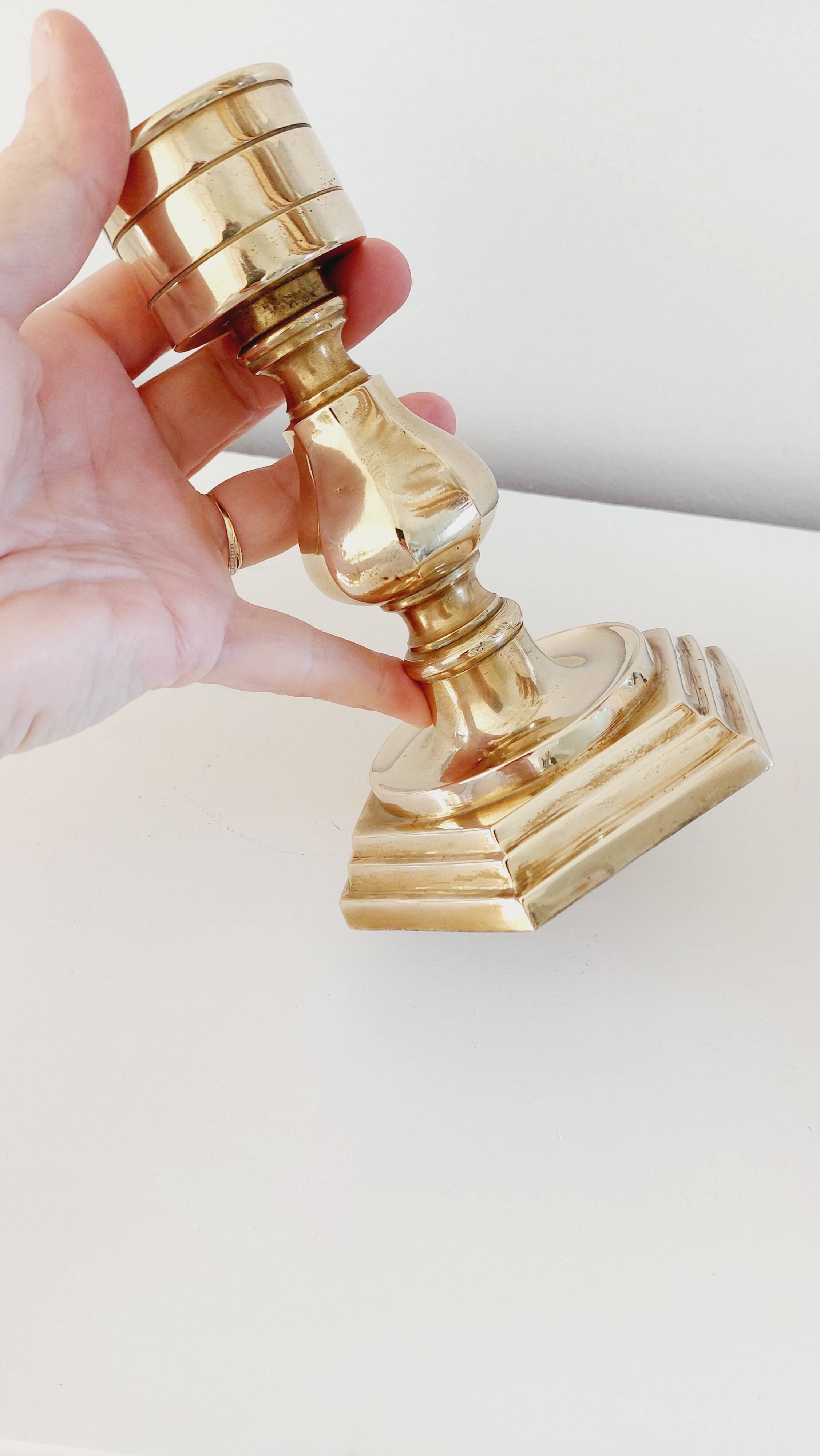 Vintage brass candle holder