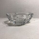 Cendrier cristal Daum grand modèle signé France vintage