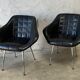 Pair of upholstered armchair year 60