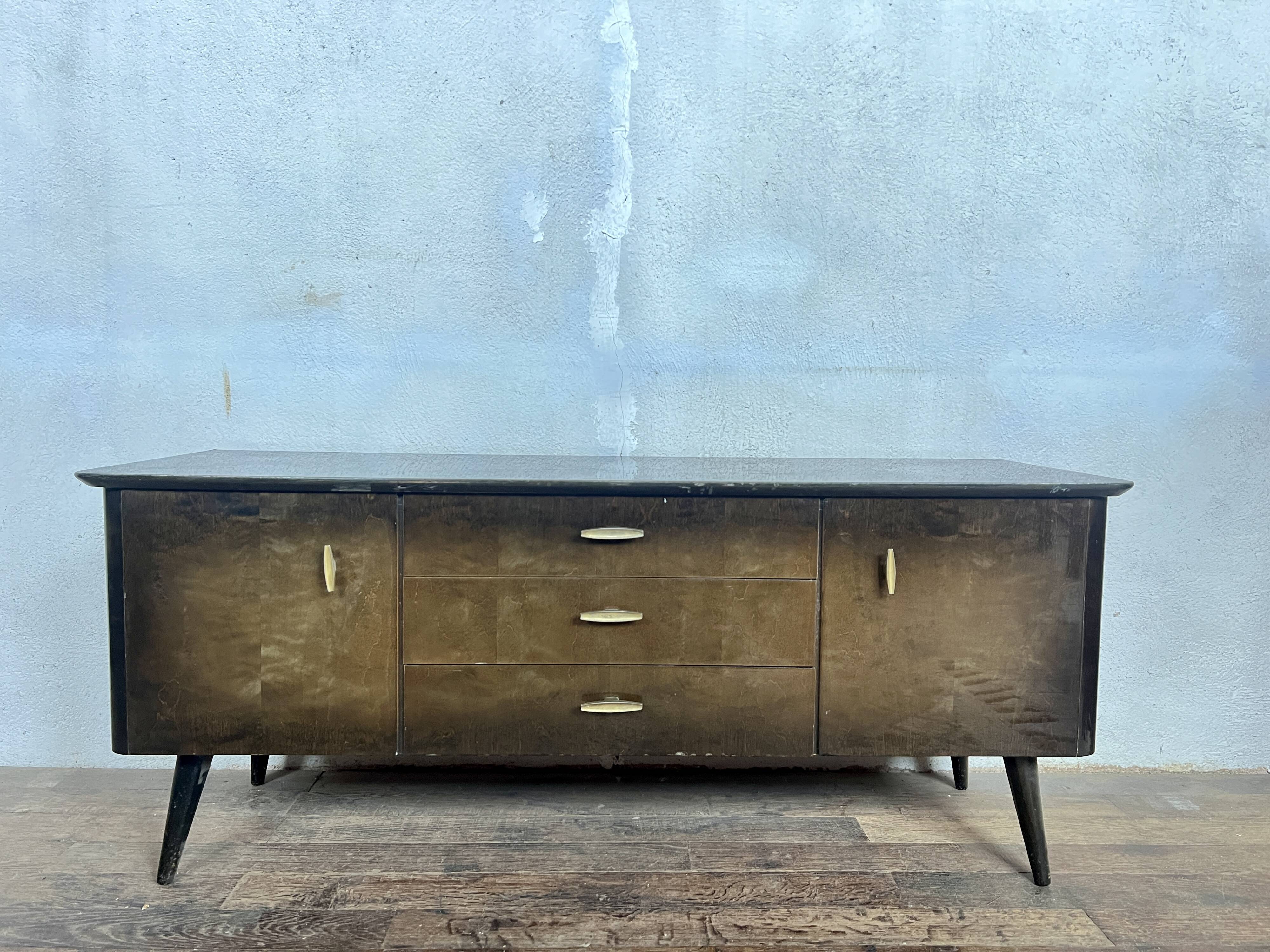 French modernist vintage TV/hifi cabinet