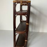 Rattan wall shelf