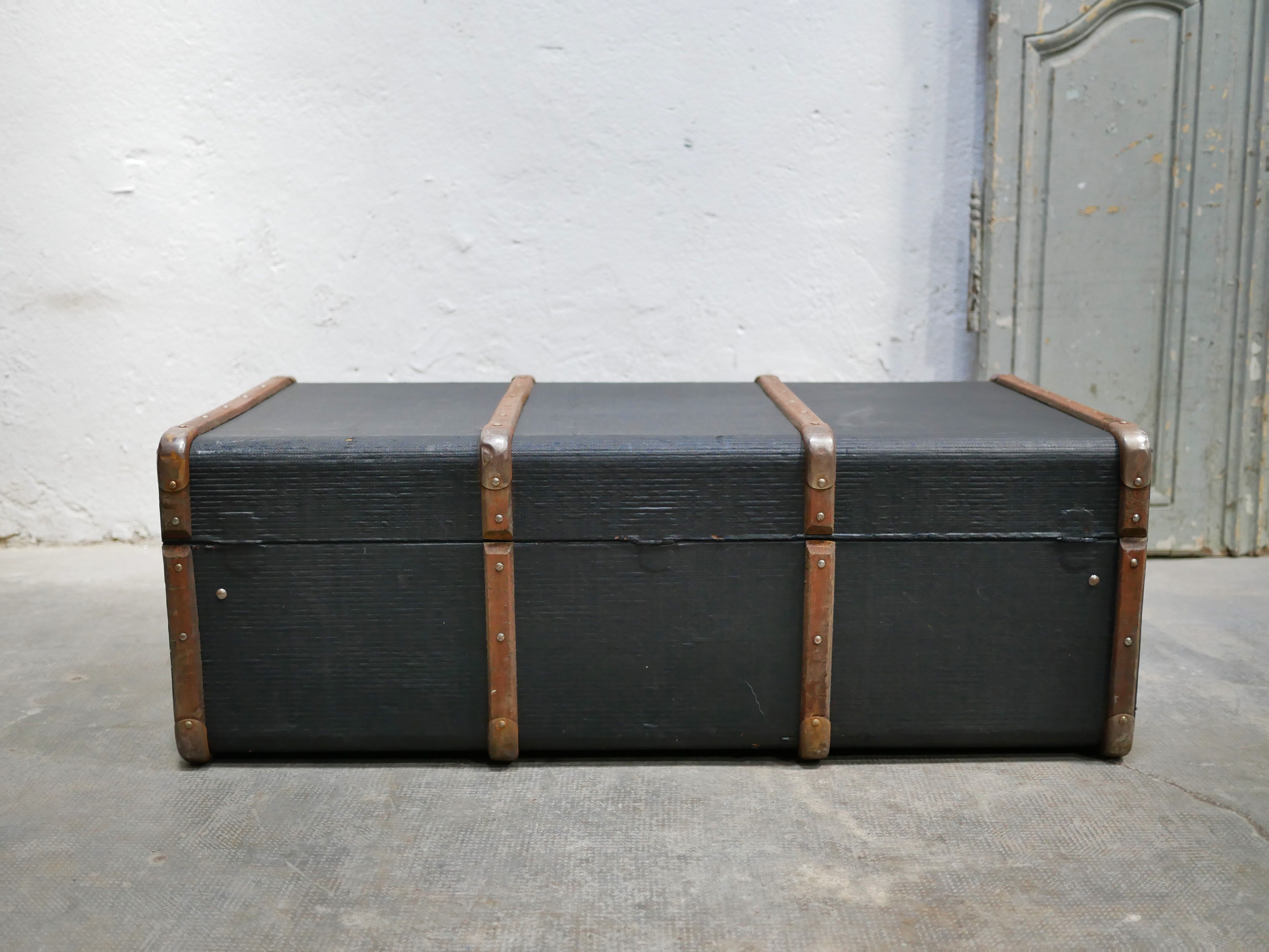 Vintage suitcase storage trunk