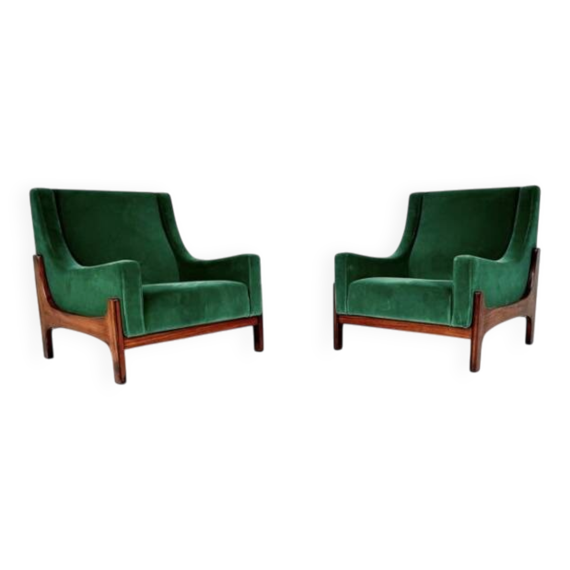 Pair of Mid-Century Italian Armchairs, 1960s