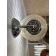 Contemporary "ballotton" amber murano glass wall sconce