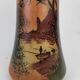 Enamelled glass vase Francois Theodore Legras
