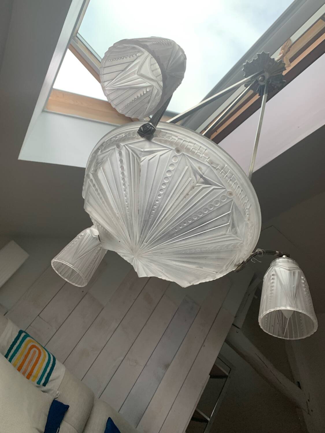 Small Art Deco chandelier