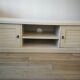 TV furniture Alinéa Louise in white brushed pine