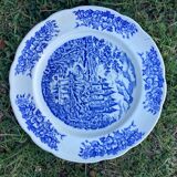 Set of 2 plates Porcelain Pyroblan Decor Castle