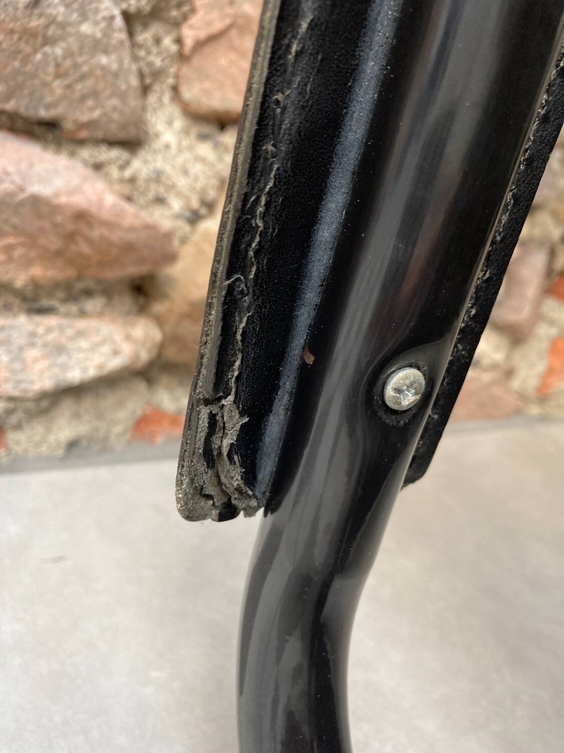 Pair of black armchairs