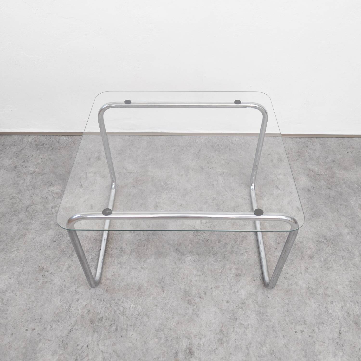 Table basse vintage en tube d'acier de Kovona