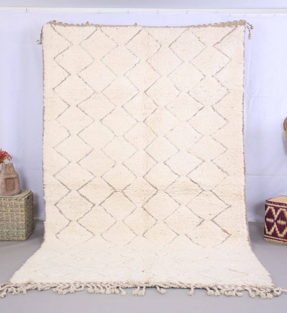 Handmade wool Berber rug 250x150 cm