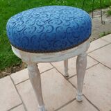 Paire de tabourets poufs anciens style louis xvi