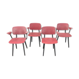 Lot of 4 chairs Friso Kramer model Revolt