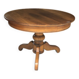 Round wooden table