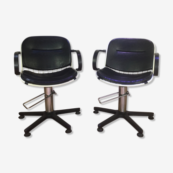 Pair of 70s hairdresser chairs