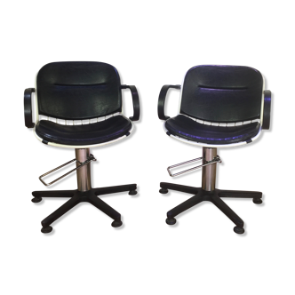 Pair of 70s hairdresser chairs