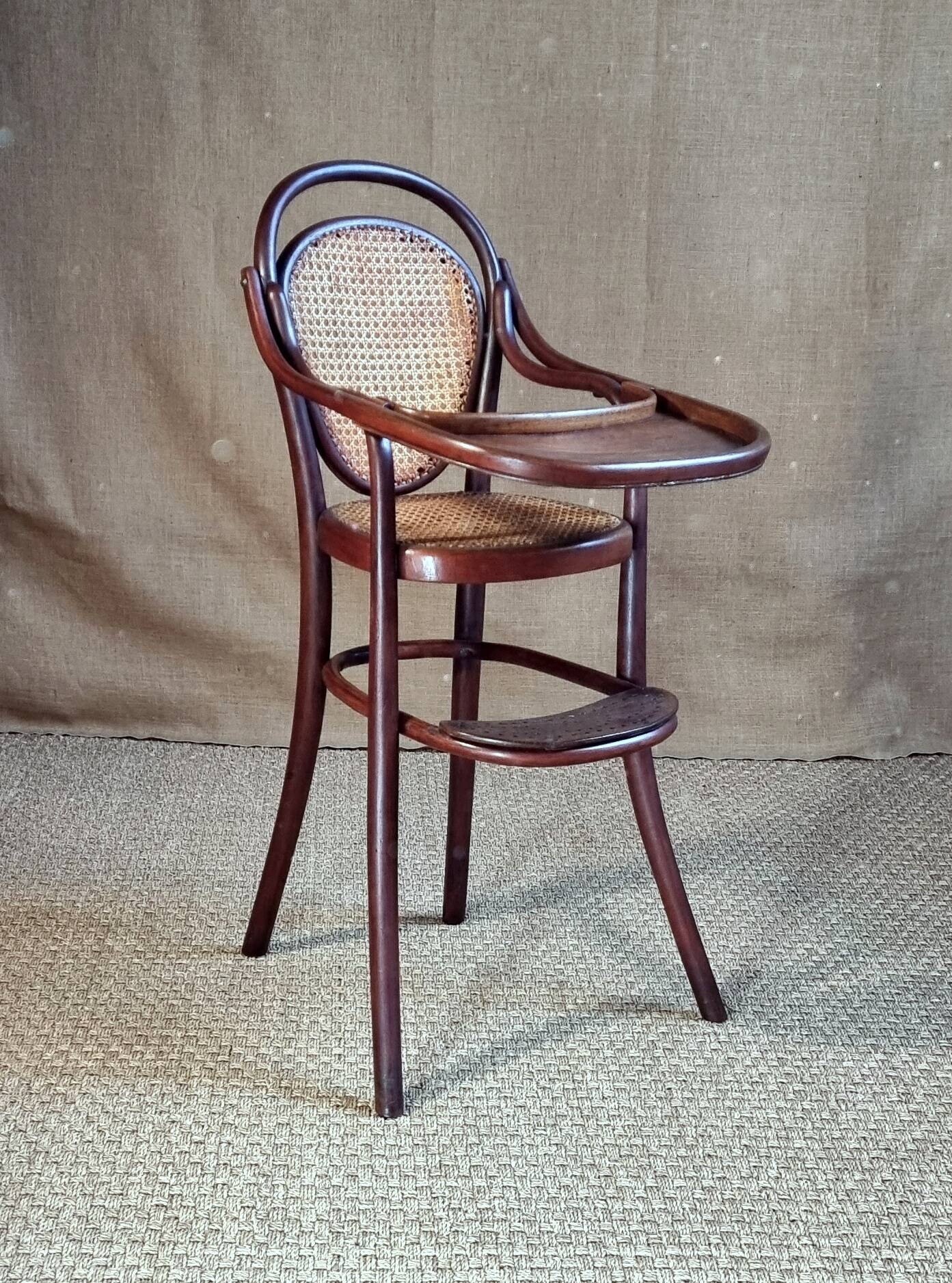 Thonet baby and child high chair, circa 1900-1910