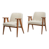 Fauteuils Chierowski 366 vintage restaurés, style moderne du milieu du siècle, lot de 2